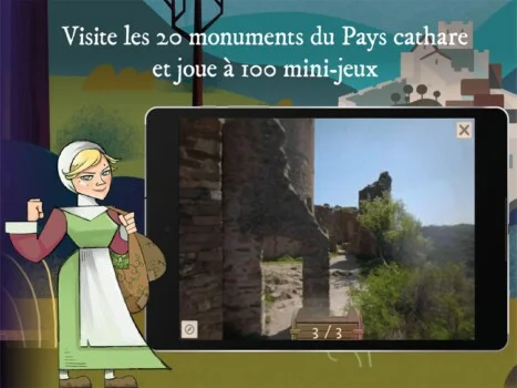 Appli Castrum le jeu au château de Termes Pays Cathar