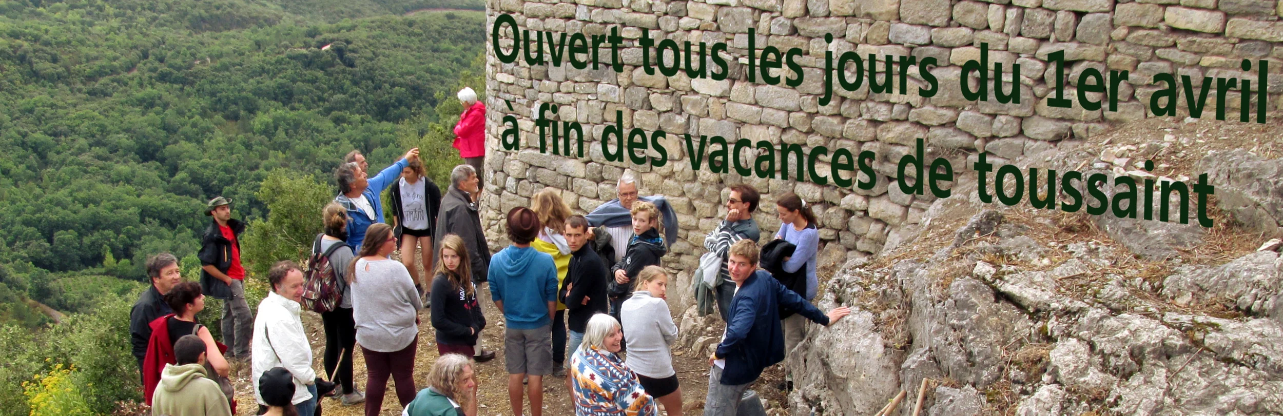 Période d'ouerture château cathare de Termes